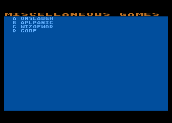 Disk 9 Menu Disk 9 Menu
